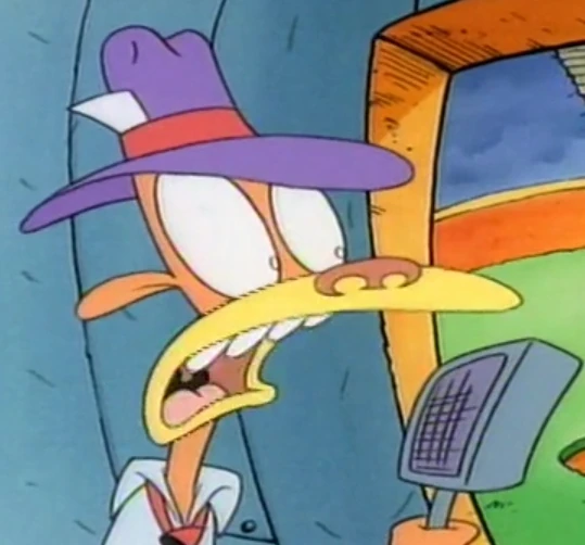 Arquivo:Locutor da partida de beisebol - Rocko.jpg