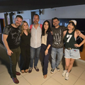 Dubladora de Julia Campbell, Nick Maia, na sessão de pré-estreia com os dubladores de Bobby Campbell, Stefanie Lewis, Marty Reyes e Erik Campbell: Charles Emmanuel, Jeane Marie, Márcio Aguena e Cafi Balloussier