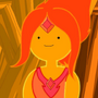 Princesa de Fogo em Hora de Aventura (2ª voz) e Hora de Aventura com Fionna e Cake
