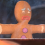 Biscoito na franquia Shrek e Gato de Botas 2: O Último Pedido