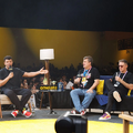 Star talent Júlio Cocielo Junto com Dublador do Sonic Manolo Rey e Também com o Diretor de Dublagem Wendel Bezerra