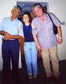 Antônio. junto de João Ângelo e Flávia Narciso, nos anos 2000.