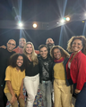 Elenco de dublagem na Pré-Estreia