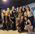 Elenco na sessão de pré-estreia dos dubladores