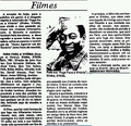 Anúncio da exibição do filme na Rede Globo
