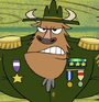 Comandante Severo em O Acampamento de Lazlo