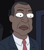 Presidente André Curtis em Rick & Morty e Presidente Curtis