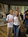 Dublador de Michael Jackson (jovem) (Ítalo Soares) com a dubladora (Fabiana Aveiro) na pré-estreia de 16/04/2026.