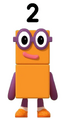 Dois em Numberblocks