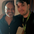 Dublador do Bocão, Claudio Galvan junto com o Dublador Nikolas Darsaclis na Pré-Estreia