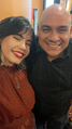 Dubladora Nick Maia junto com dublador do Lex Luthor (Rodrigo Antas) na Pré-Estreia.