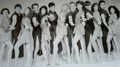 Paulo (segundo a esquerda, ao lado de Vanessa Alves) com elenco de Oh! Calcutta! em 1984.