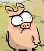 Porco em A Raposa Má