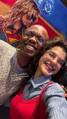 A dubladora (Sofia Manso) com o dublador (Cid Fernandes), durante a pré-estreia de 22/06/2026.