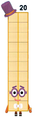 Vinte em Numberblocks