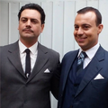 Fábio Rangel com Leonardo Machado