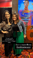 Dubladora Rebeca Joia junto com diretora de dublagem Andrea Murucci na Pré-Estreia.