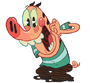 Porco em Porco Cabra Banana Grilo