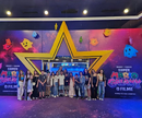 Elenco de dublagem na Pré-Estreia.