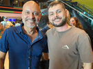 Dublador do Bocão, Claudio Galvan junto com Dublador do Perna-de-Peixe, Charles Emmanuel na Pré-Estreia com os Dubladores.