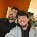 criador de conteúdo digital Gabriel Fanart com Youtuber na Pré-Estreia em São Paulo 20/08/2025.