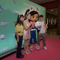 Dubladora da Gabby (Isa Pagnota) com os dubladores do Pandy e da Baby Box (Gab Cardoso e Marina Mafra) na Pré-Estreia.