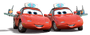Mia e Tia em Carros Toons: As Grandes Histórias do Mate