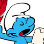 Smurf Poeta em Os Smurfs (Herbert Richers)