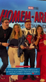 O diretor de dublagem (Daniel Simões) com os dubladores de Peter Parker Homem-Aranha e Michelle "MJ" Jones (Wirley Contaifer e Ana Elena Bittencourt) e a dubladora (Bruna Laynes), durante a pré-estreia de 28/07/2026.