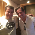 Diretor de Dublagem (Manolo Rey) com a voz do Dru/Gru (Leandro Hassum).