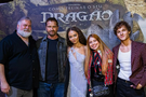 Dubladora Bianca Alencar, junta com elenco original e diretor do filme Dean DeBlois.