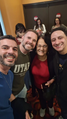 dublador do Desmond Farr, Cafi Balloussier junto com o Daniel Carrarini,Rafael Rodrigo na Pré-Estreia.