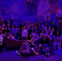 Elenco de dublagem na Pré-Estreia.