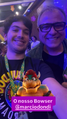 Marcio Dondi (Bowser) e Nikolas Darsaclis na Pré-Estreia.