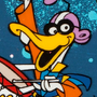 Pato Quack em A Corrida Espacial do Zé Colmeia e Os Trapalhões Espaciais