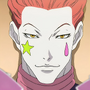 Hisoka Morow em Hunter x Hunter: Fantasma Vermelho (Drei Marc) e Hunter x Hunter: A Última Missão(Drei Marc)