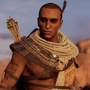 Bayek de Siuá em Assassin's Creed Origins e Assassin's Creed Valhalla