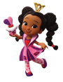 Rosa em Alice na Doceria das Maravilhas