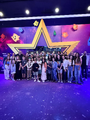 Elenco de dublagem na Pré-Estreia.