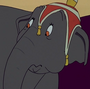 Elefanta Prissy em Dumbo (Tecnisom)