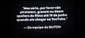 "Mas sério, por favor não pirateiem, gravem ou deem spoilers do filme até 19 de Junho quando ele chegar no YouTube." — Da equipe da GLITCH