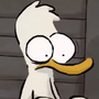 Pato em A Raposa Má