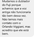 Resposta do diretor.