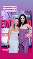 Diretora de Dublagem (Andrea Murucci) com a dubladora da Millie (Bruna Laynes) na Pré-Estreia 15/12/2025.