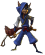 Rioichi Cooper em Sly Cooper: Viajantes do Tempo