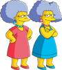 Patty Bouvier e Selma Bouvier em Os Simpsons (1ª voz)