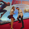 O dublador de Peter Parker Homem-Aranha (Wirley Contaifer) com o dubladora (Raquel Masuet), durante a pré-estreia de 28/07/2026.