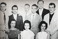 Rui de Oliveira, Ézio Ramos, Geraldo Cunha, Waldir de Oliveira, Mário Jorge Montini, Carlos Rovida, Odete Lyz, Dorita Gomes, e Nícia Soares (1958)