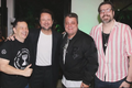 Selton Mello (Carlos Braga), Paulo Vignolo (Doug McCallister), Manolo Rey (Kenny Trent) e Daniel Simões (Diretor de dublagem) na première[1]
