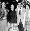 Maria Estela Barros, Gilmara Sanchez, Ézio Ramos e Nícia Soares (1960)
